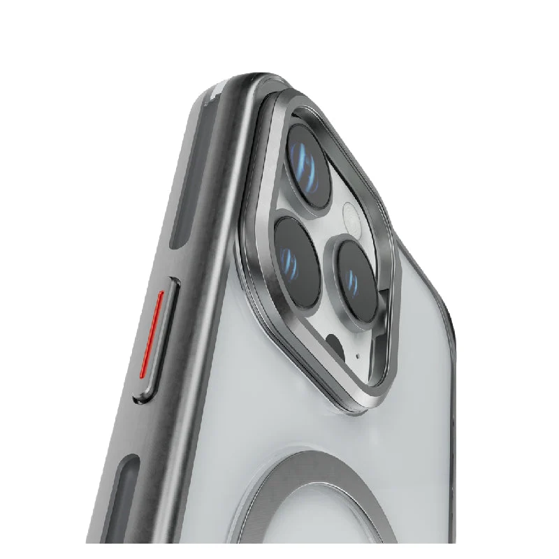 Levelo Elio PC Case with Camera Ring Stand - Apple iPhone 16 Pro Max / Titanium