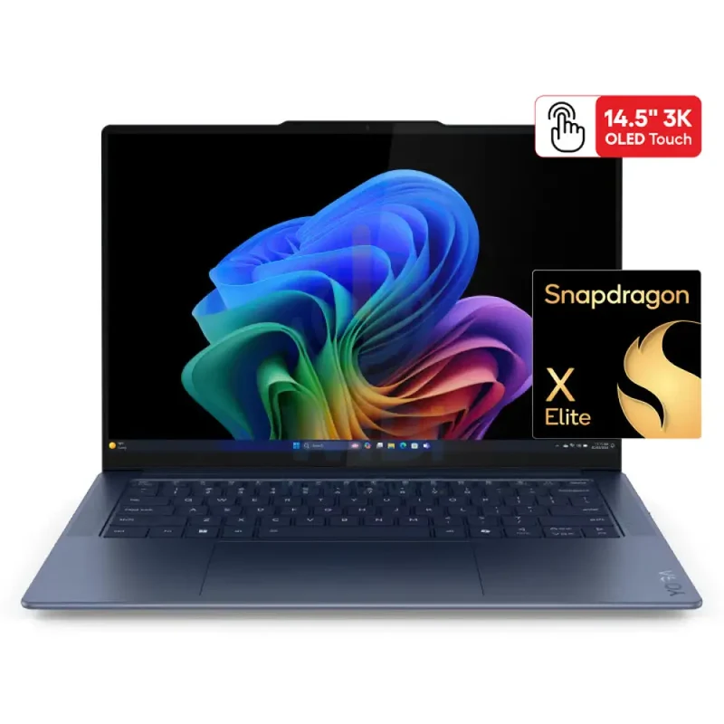 Lenovo Yoga Slim 7 Gen 9 - 14.5" 3K OLED Touch / Snapdragon X Elite X1E-78-100 / 32GB / 1TB (NVMe M.2 SSD) / Win 11 Home / 1YW / Arabic/English / Lenovo USB-C 4-in-1 Hub / Cosmic Blue - Laptop (Open Box)