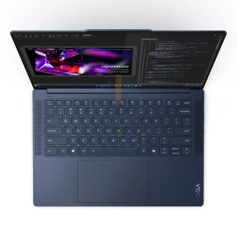 Lenovo Yoga Slim 7 Gen 9 - 14.5" 3K OLED Touch / Snapdragon X Elite X1E-78-100 / 32GB / 1TB (NVMe M.2 SSD) / Win 11 Home / 1YW / Arabic/English / Lenovo USB-C 4-in-1 Hub / Cosmic Blue - Laptop (Open Box)