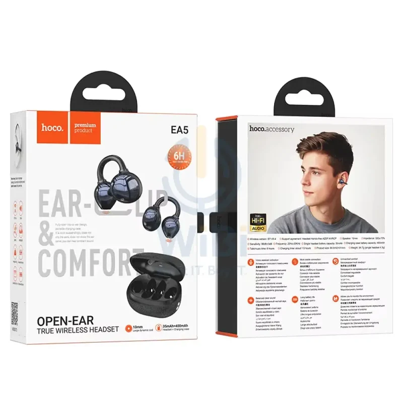 HOCO EA5 Wireless Earbuds - Bluetooth / Black