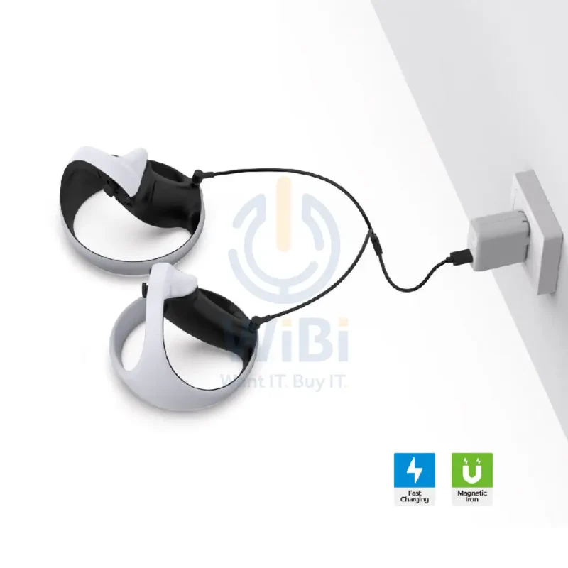 كابل شحن مغناطيسي دوب TP5-2520 لجهاز PSVR 2، باللون الأسود
