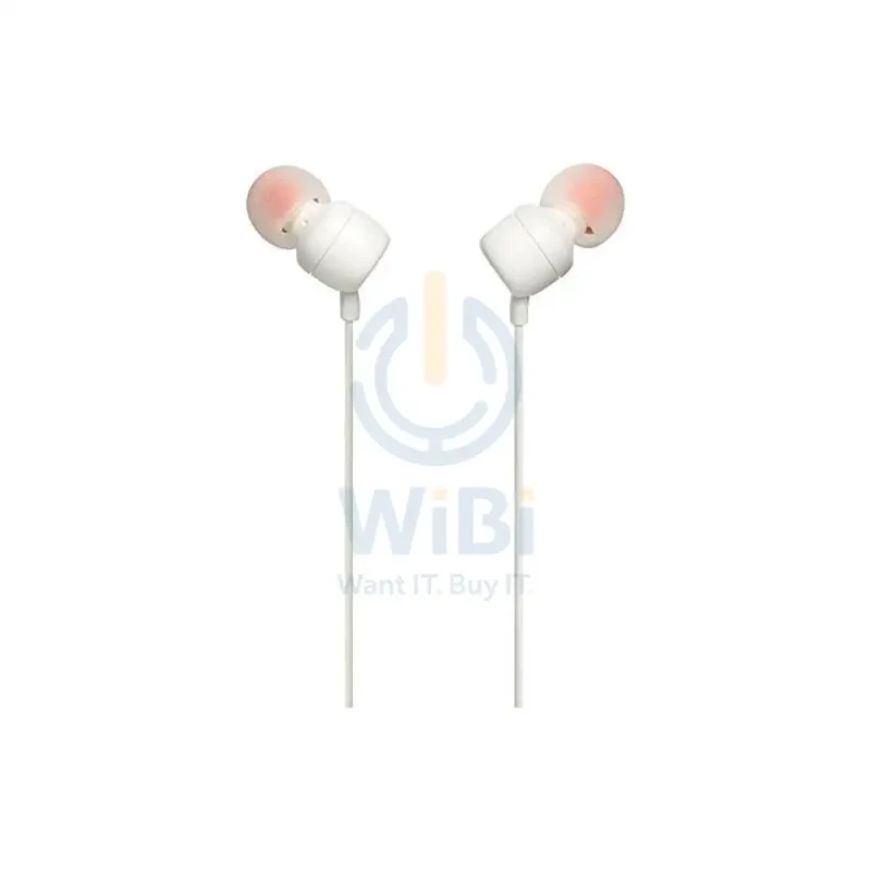 JBL Tune 110 Earphones - 3.5mm / In-ear / Wired / White