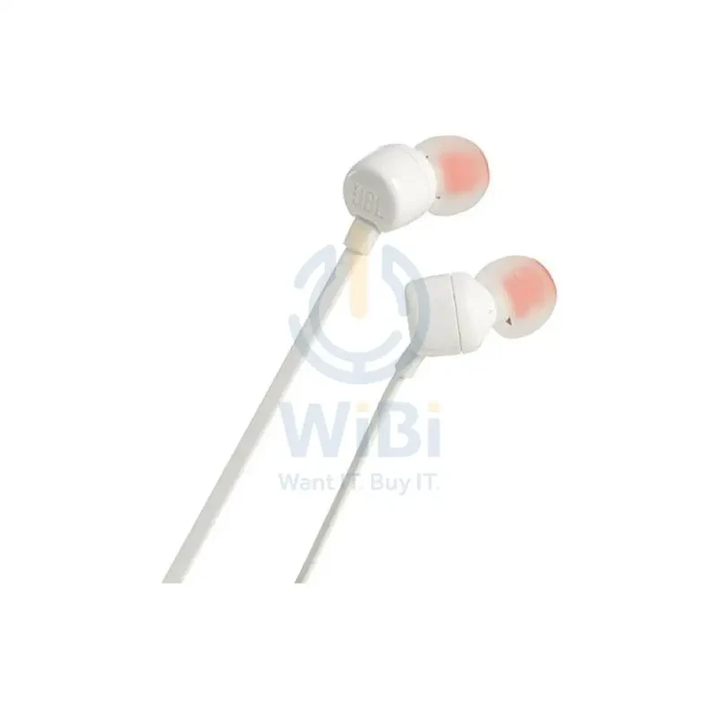 JBL Tune 110 Earphones - 3.5mm / In-ear / Wired / White