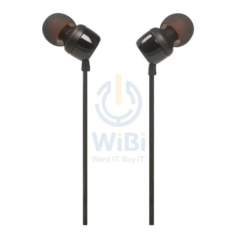 JBL Tune 110 Earphones - 3.5mm / In-ear / Wired / Black