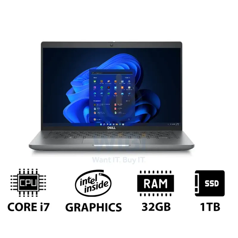 Dell Latitude 5440 - 14.0" FHD / i7 / 32GB / 1TB (NVMe M.2 SSD) / Win 11 Pro / 1YW - Laptop