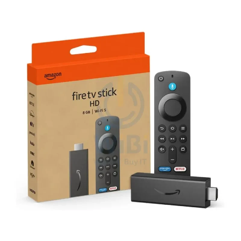 جهاز أمازون فاير TV ستيك HD، 8 جيجابايت، HDMI، Micro USB، واي فاي، بلوتوث، أسود