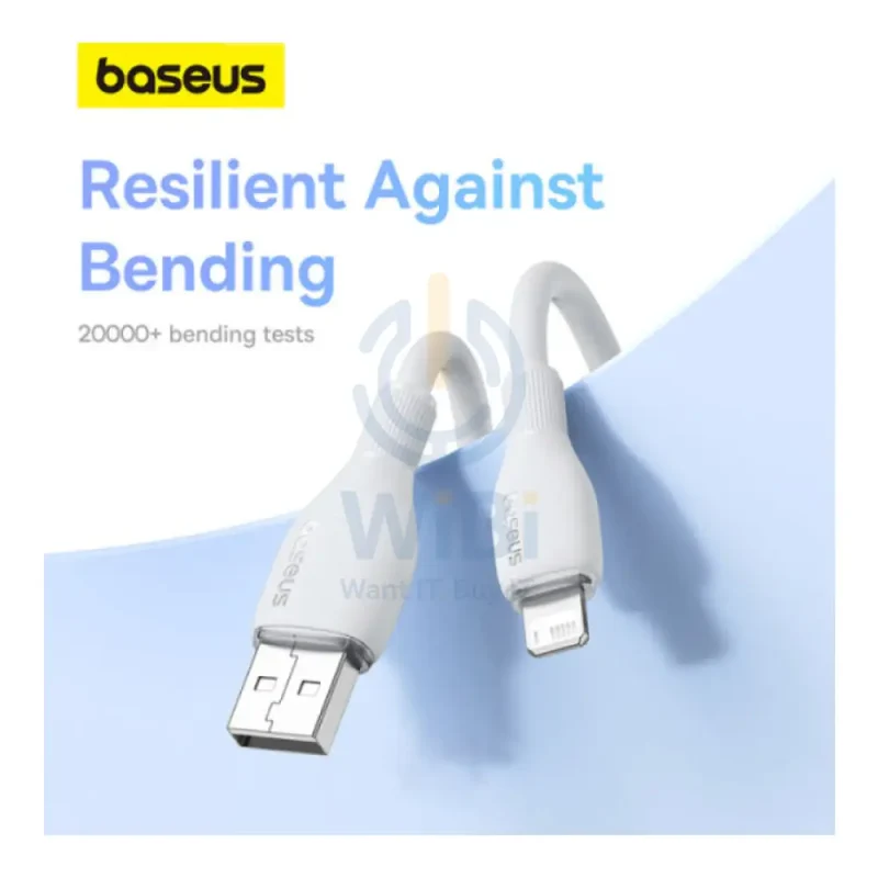 Baseus Pudding Series Fast Charging Cable - 1.2M / USB-A / Lightning / 12W / White