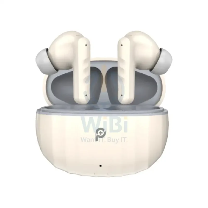 PowerO+ Stripes True Wireless Earbuds - 280mAh / Beige/Grey