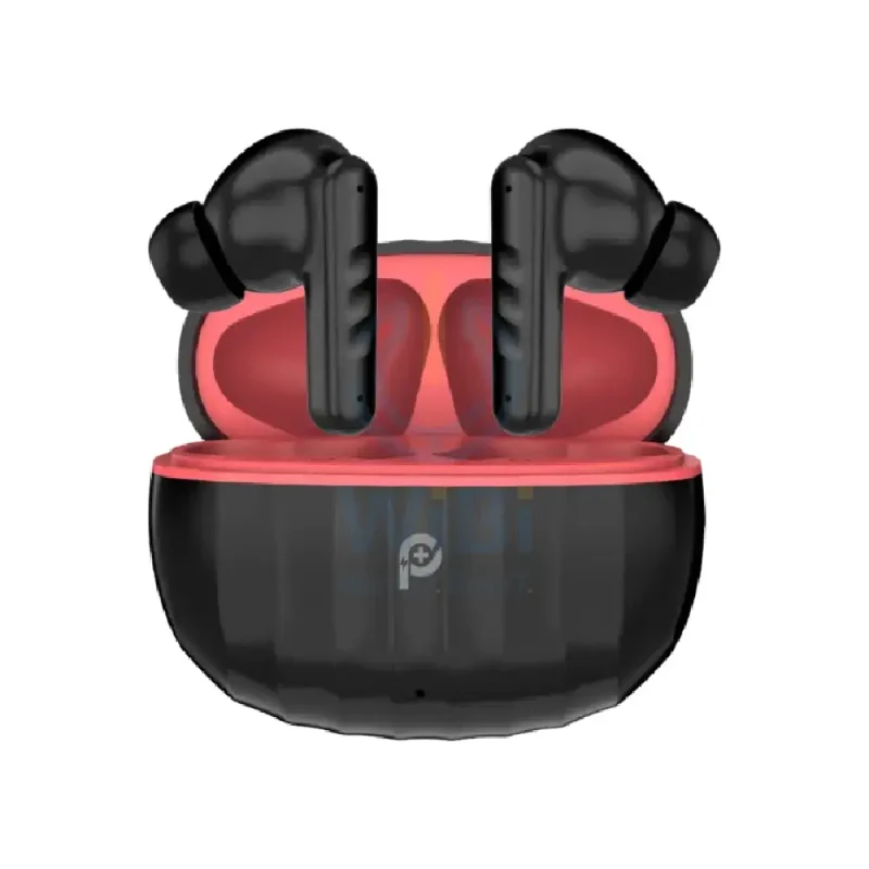 PowerO+ Stripes True Wireless Earbuds - 280mAh / Black/Red