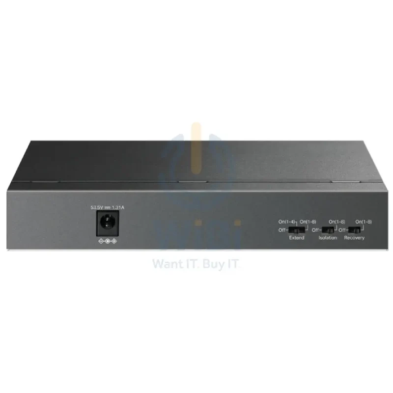 TP-Link (LS109P) 9-Port Desktop Switch with 8-Port PoE+ - 1.8 Gbps / LAN