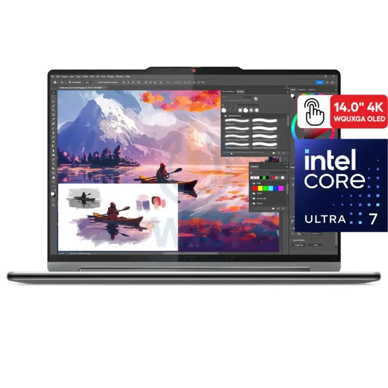 Lenovo Yoga 9 2-in-1 Gen 9 - 14.0" 4K WQUXGA OLED Touch / Ultra 7 155H / 16GB / 1TB (NVMe M.2 SSD) / Win 11 Home / Arb/Eng / 2YW / Lenovo Slim Pen / USB-C 3-in-1 Hub + Lenovo YOGA 14-inch Sleeve / Luna Grey - Laptop