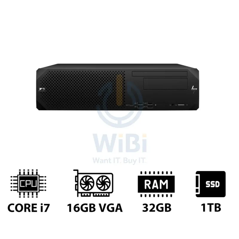 HP Z2 G9 SFF Workstation - i7-13700K 3.40GHz / 16-Cores / 32GB / 1TB (NVMe M.2 SSD) / RTX 2000 Ada 16GB VGA / Win 11 Pro / 3YW