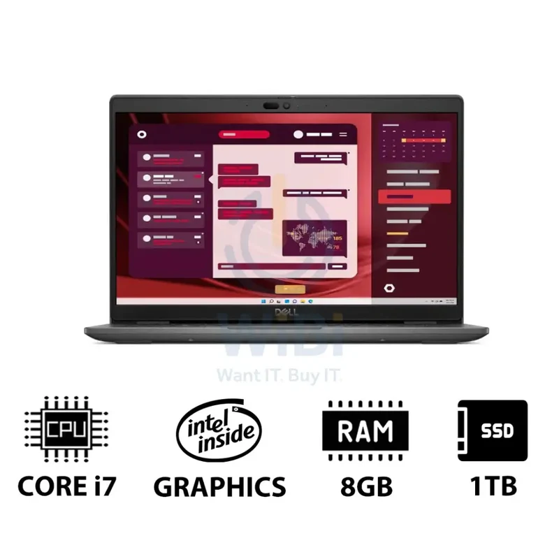 Dell Latitude 3450 - 14.0" FHD / i7 / 8GB / 1TB (NVMe M.2 SSD) / DOS (Without OS) / 1YW - Laptop