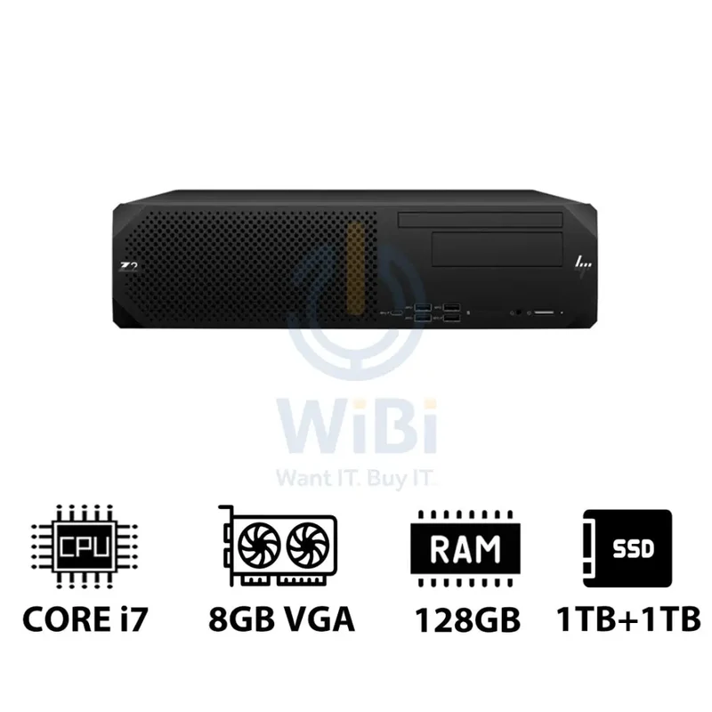 HP Z2 G9 SFF Workstation - i7-13700K 3.40GHz / 16-Cores / 128GB / 1TB + 1TB (NVMe M.2 SSD) / T1000 8GB VGA / Win 11 Pro / 3YW