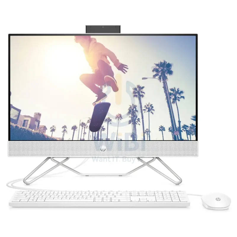 HP 24-CB1339NE AIO PC - i5 / 64GB / 1TB (NVMe M.2 SSD) / 23.8" FHD Non-Touch / DOS (Without OS) / 1YW / Starry White - Desktop