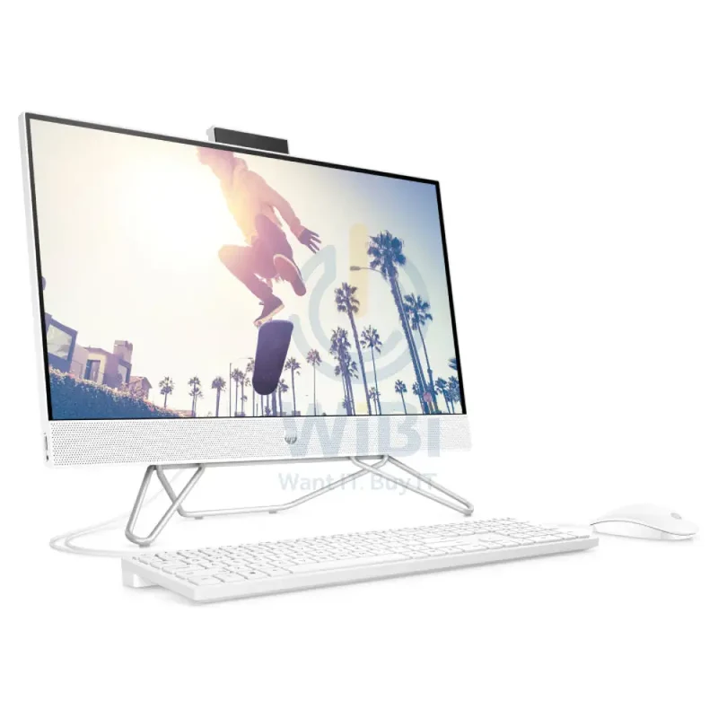 HP 24-CB1339NE AIO PC - i5 / 32GB / 1TB (NVMe M.2 SSD) / 23.8" FHD Non-Touch / DOS (Without OS) / 1YW / Starry White - Desktop