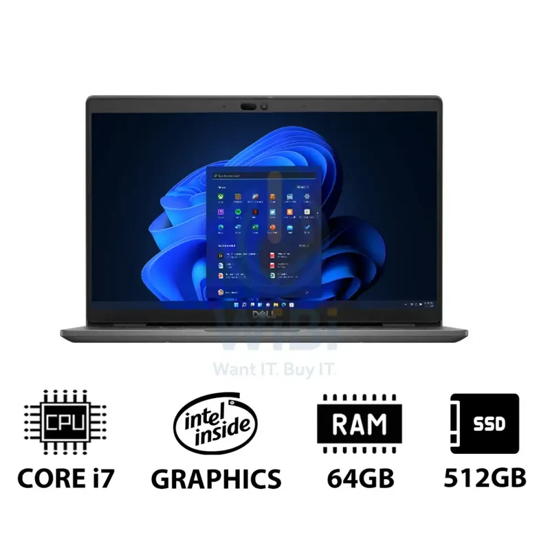Dell Latitude 3450 - 14.0" FHD / i7 / 64GB / 512GB (NVMe M.2 SSD) / Win 11 Pro / 1YW - Laptop