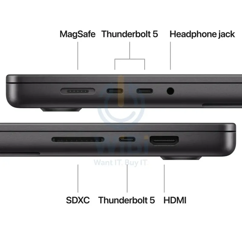Apple MacBook Pro - 16.2" / M4 Pro / 14-Core CPU / 20-Core GPU / 48GB RAM / 1TB SSD / Arb/Eng / Space Black / 1YW