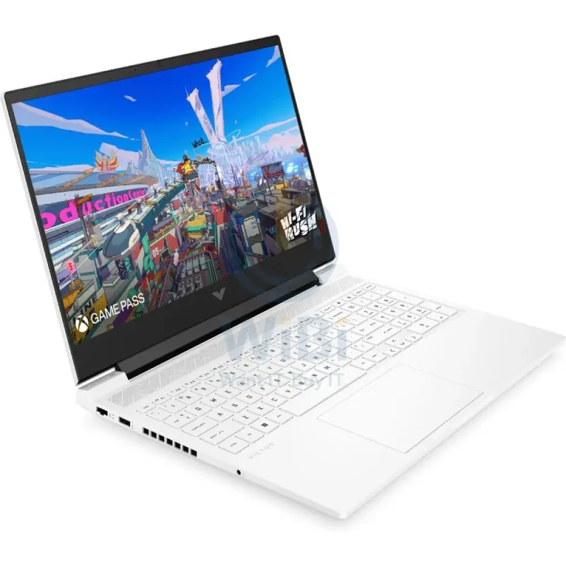 HP Victus Gaming Laptop 16-R1050NE - 16.1" FHD / i7 / 16GB / 500GB (NVMe M.2 SSD) / RTX 4070 8GB VGA / DOS (Without OS) / 1YW / Ceramic White - Laptop