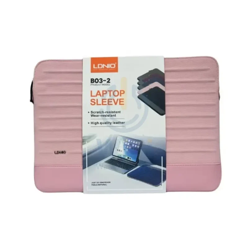 LDNIO Laptop Bag with Multi Compartment 15/16" Travel Briefcase Bag - Pink