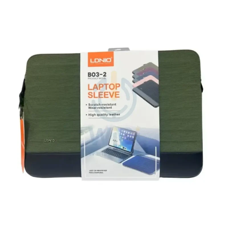 LDNIO Laptop Bag with Multi Compartment 13/14" Travel Briefcase Bag - Green