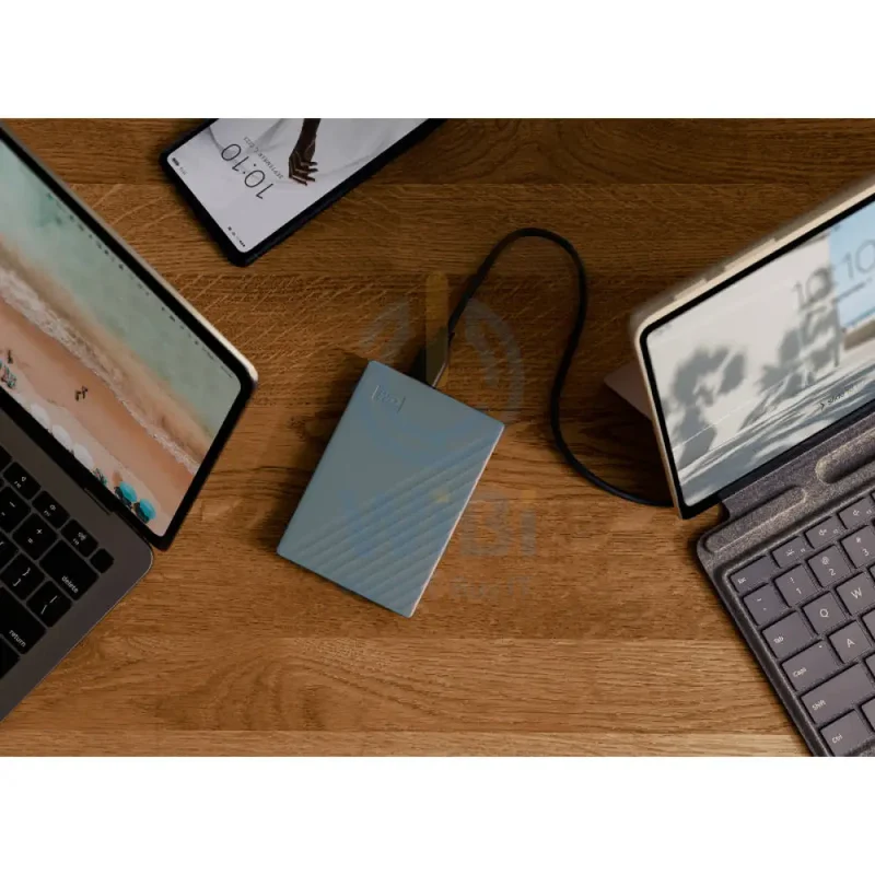 WD My Passport - 6TB / Up to 5Gb/s / USB 3.2 Gen 1 / USB-C / Grey / External Hard Drive
