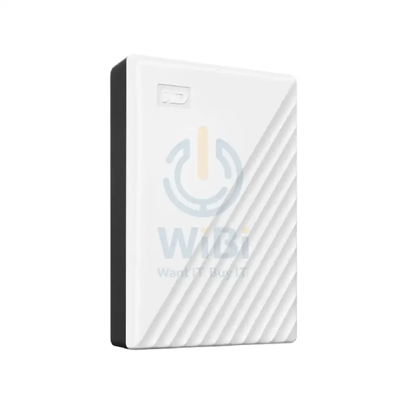 WD My Passport - 5TB / Up to 5Gb/s / USB 3.2 Gen 1 / White / External Hard Drive