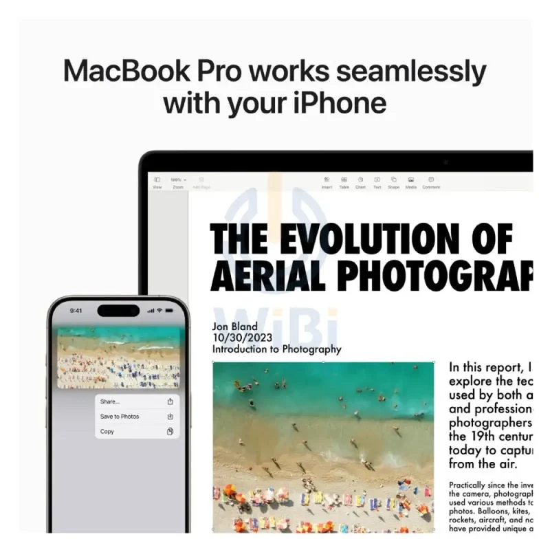 لابتوب آبل ماك بوك برو، شاشة حجم 16.2 بوصة / معالج M3 برو / وحدة معالجة مركزية 12 نواة / وحدة معالجة رسومات 18 نواة / ذاكرة وصول عشوائي 36 جيجابايت / محرك أقراص صلبة SSD بسعة 1 تيرابايت / عربي/إنجليزي / فضي / ضمان سنة واحدة