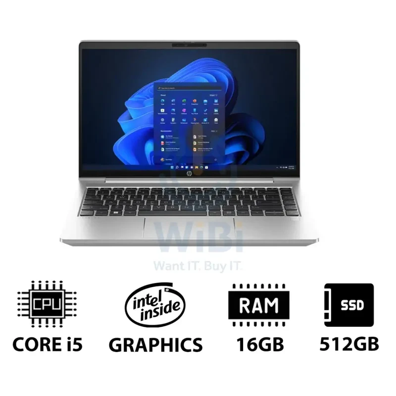 HP ProBook 440 G10 - 14.0" FHD / i5 / 16GB / 512GB (NVMe M.2 SSD) / Win 11 Pro / 1YW - Laptop