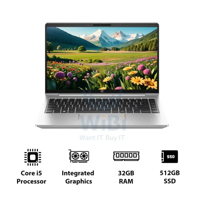 HP ProBook 440 G10 - 14.0" FHD / i5 / 32GB / 512GB (NVMe M.2 SSD) / DOS (Without OS) / 1YW - Laptop