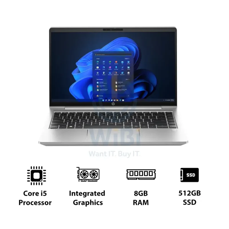 HP ProBook 440 G10 - 14.0" FHD / i5 / 8GB / 512GB (NVMe M.2 SSD) / Win 11 Pro / 1YW - Laptop