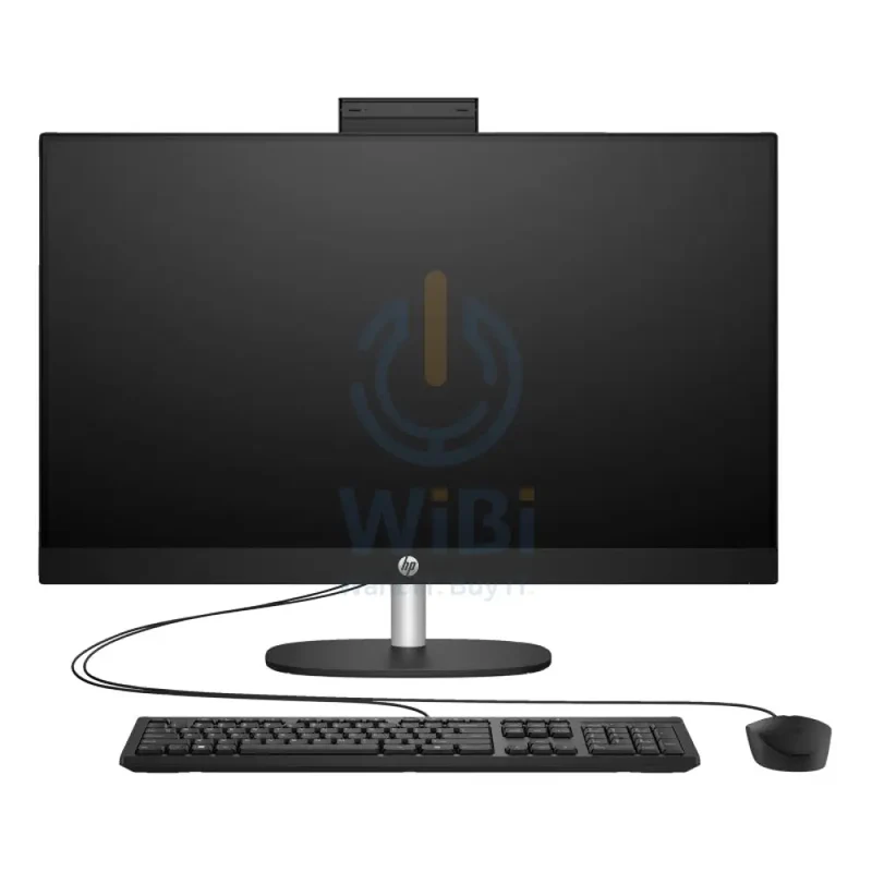 HP 24-CR0043NE AIO PC - i5 / 8GB / 512GB (NVMe M.2 SSD) / 23.8" FHD Non-Touch / DOS (Without OS) / 1YW / Jet Black - Desktop