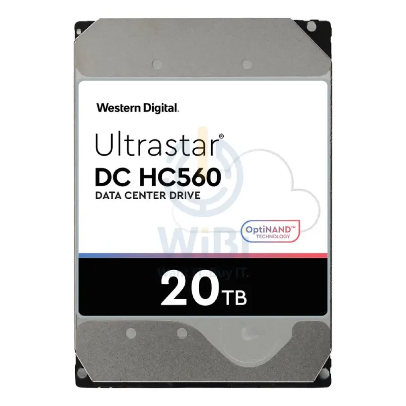 WD Ultrastar DC HC560 Hard Drive - 20TB / 3.5-inch / SATA-III / 7200 RPM / 512MB