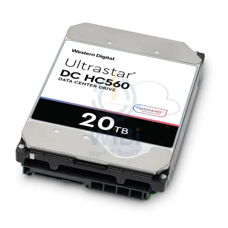 WD Ultrastar DC HC560 Hard Drive - 20TB / 3.5-inch / SATA-III / 7200 RPM / 512MB