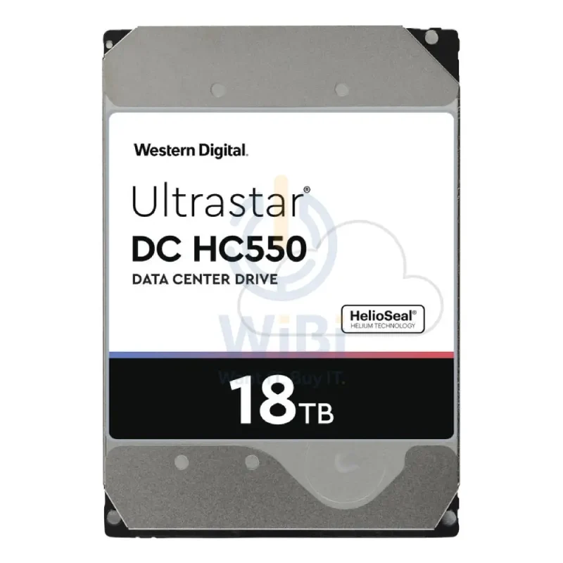 WD Ultrastar DC HC550 Hard Drive - 18TB / 3.5-inch / SATA-III / 7200 RPM / 512MB
