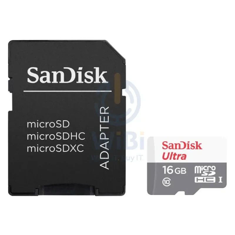 SanDisk Ultra MICROSDHC With SD Adapter - 16GB / Up to 80MB/S