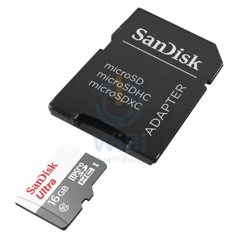 SanDisk Ultra MICROSDHC With SD Adapter - 16GB / Up to 80MB/S