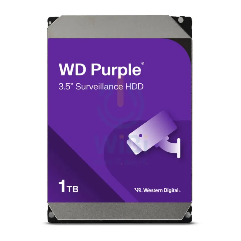 WD Purple Surveillance Hard Drive - 1TB / SATA / Up to 110MB/s - Internal Hard Drive