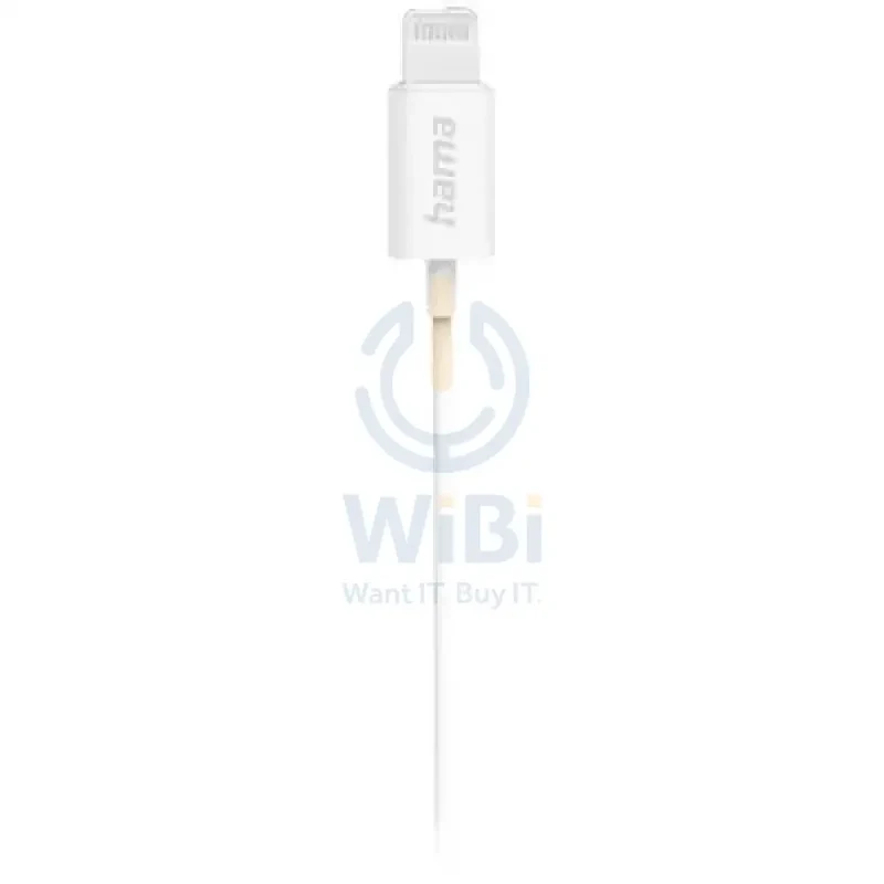 Hama Glow Earphones with Lightning Cable, Microphone - White