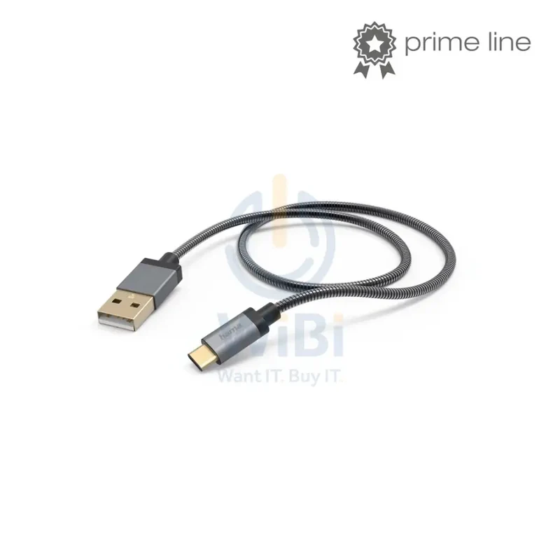 Hama Type-C to Type-C Charging-Data Cable 1.5 m Metal Anthracite
