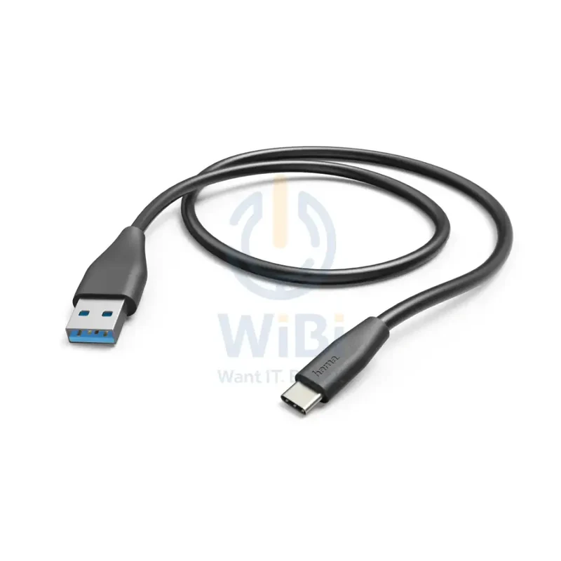 Hama USB-A to Type-C Charging-Data Cable 1.5 m - Black