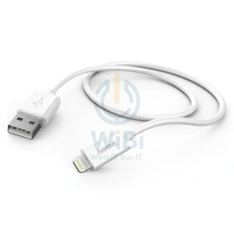 Hama USB-A to Lightning Charging-Data Cable 1 m - White