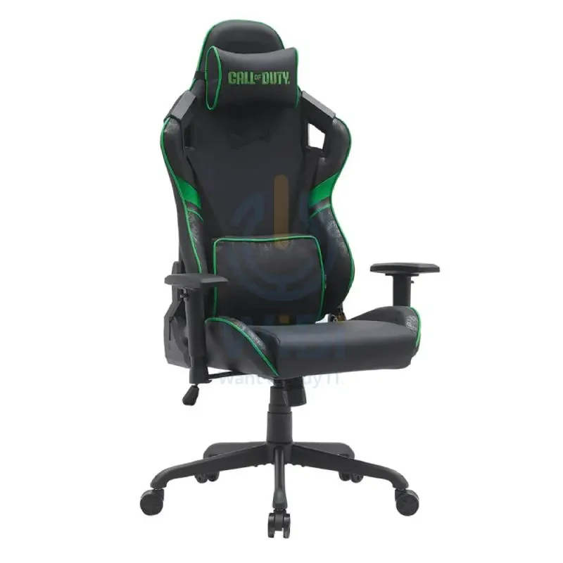 GameOn Call of Duty (COD) Gaming Chair with Adjustable 4D Armrest & Metal Base - Green/Black