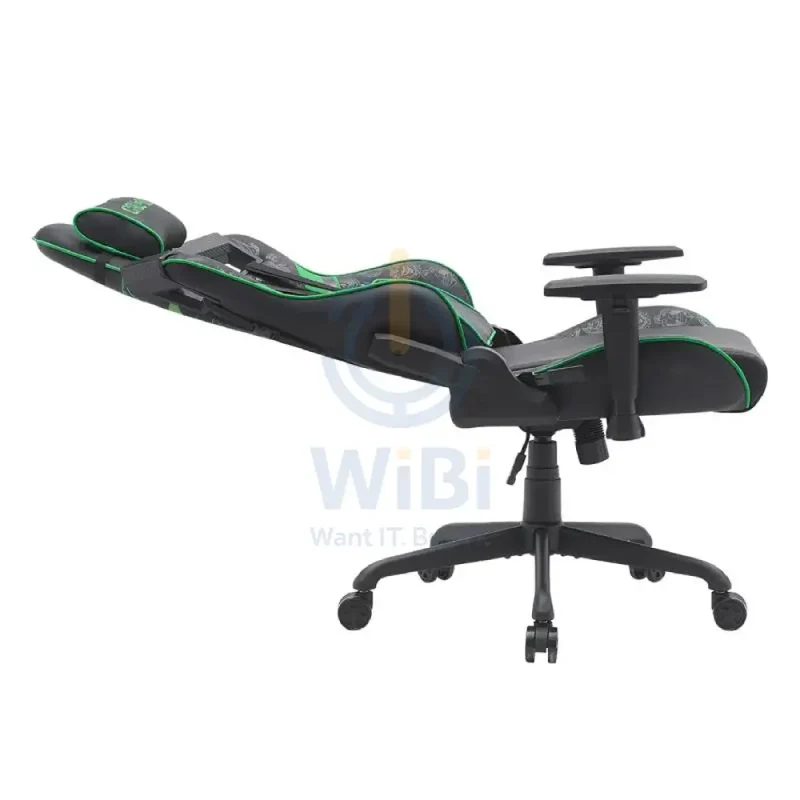 GameOn Call of Duty (COD) Gaming Chair with Adjustable 4D Armrest & Metal Base - Green/Black