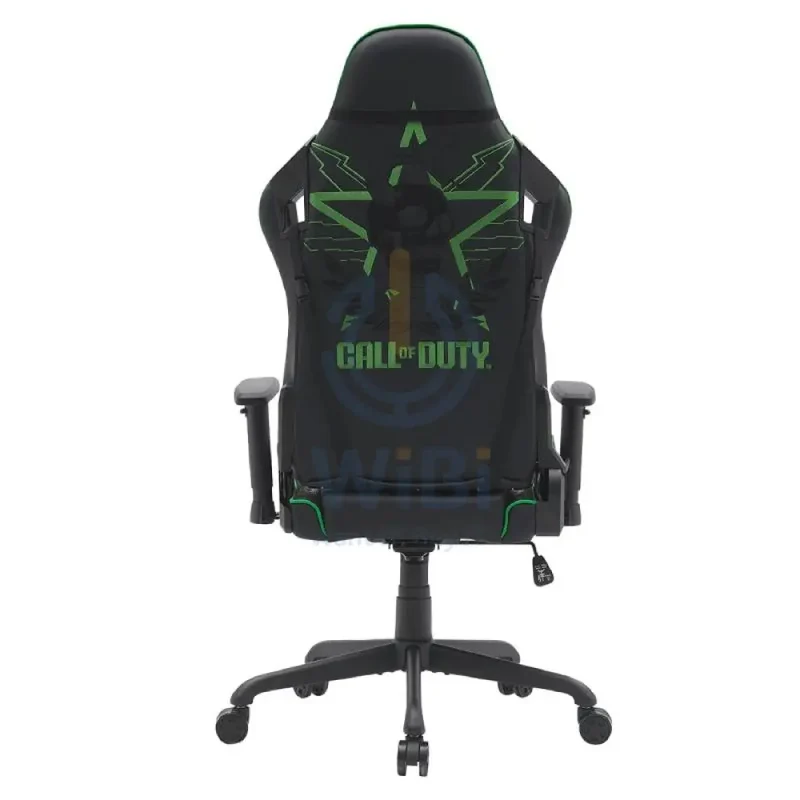 GameOn Call of Duty (COD) Gaming Chair with Adjustable 4D Armrest & Metal Base - Green/Black