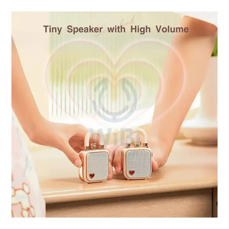 Divooom LoveLock Portable Bluetooth Speaker - Pink