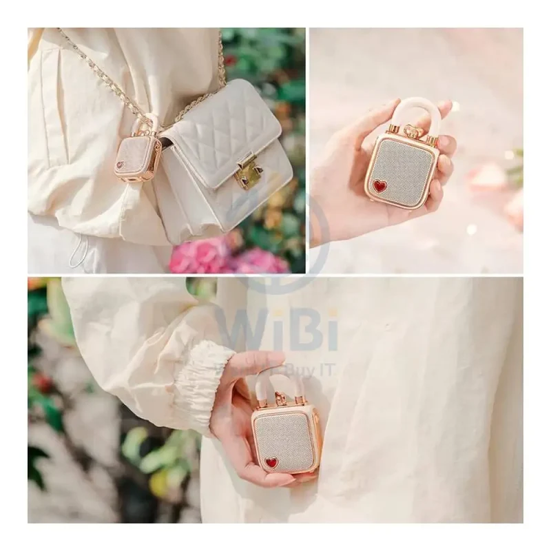 Divooom LoveLock Portable Bluetooth Speaker - Pink
