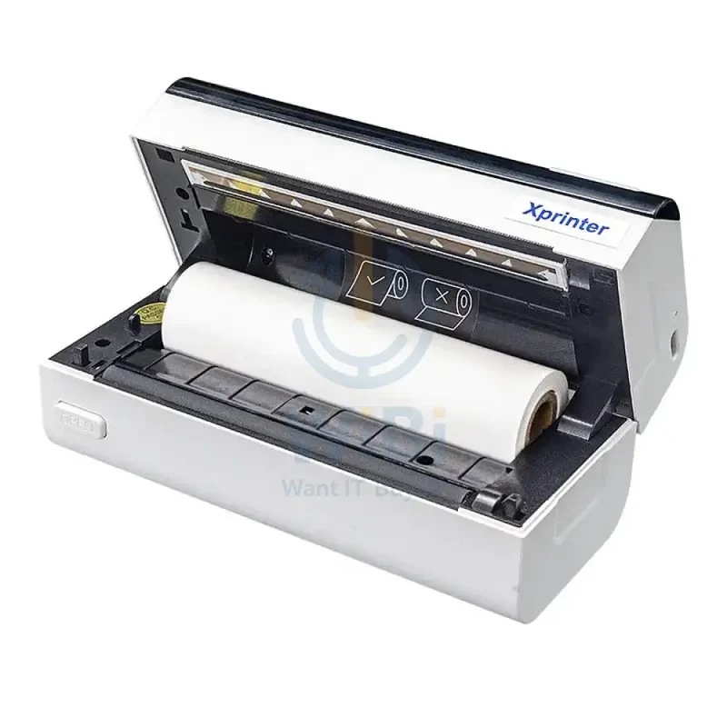 طابعة Xprinter ميني XP-TP4، سرعة طباعة تصل إلى 20 مم/ثانية، USB، بلوتوث، إيصالات حرارية
