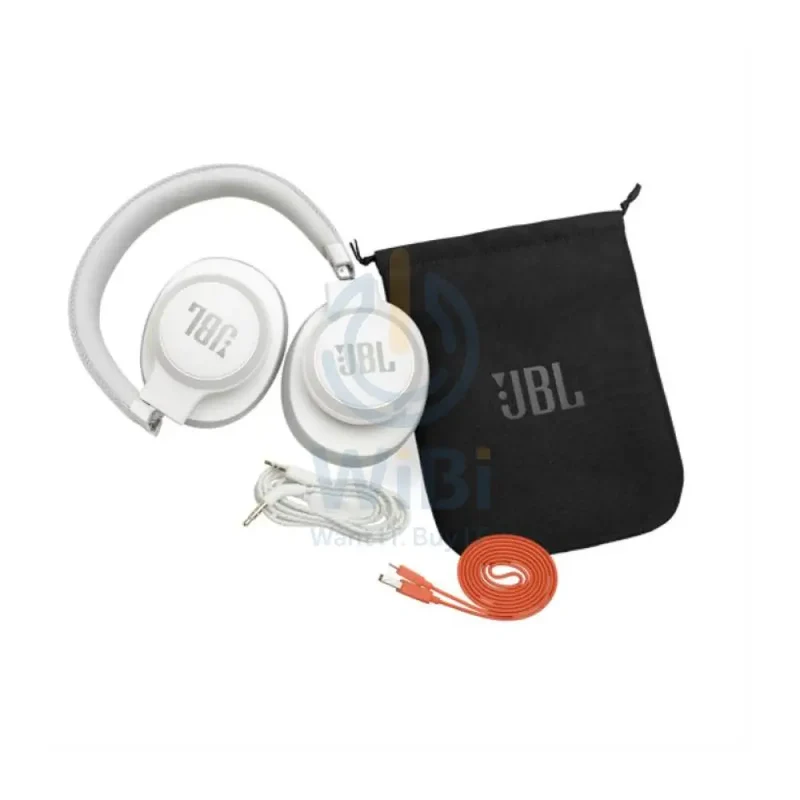 JBL Live 650BTNC Noise Cancelling Headphones - Over-Ear / Wireless / White