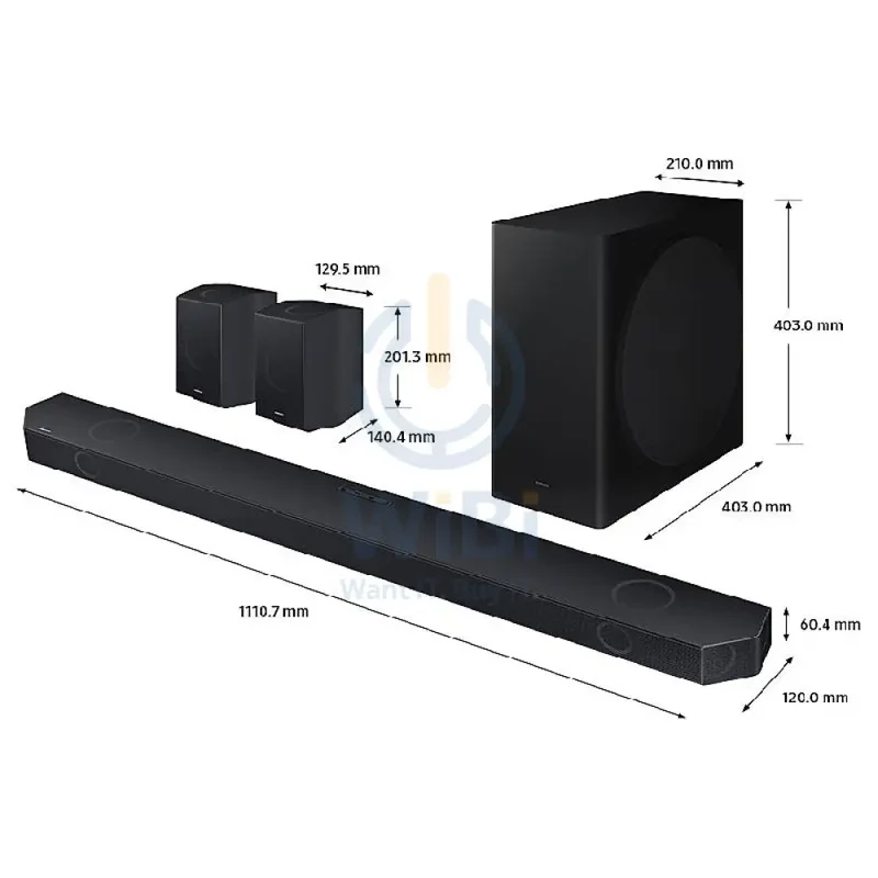 Samsung HW-Q930C 9.1.4ch Dolby Atmos Q-Series Soundbar - ‎42W / Wireless / Black
